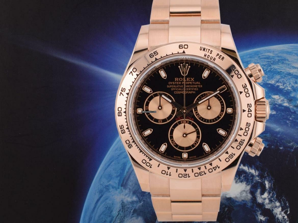  Rolex Daytona Cosmograph Daytona 116505 Rose Gold - Like New 