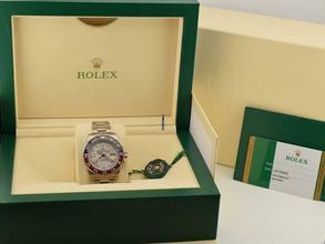 Thumbnail von Rolex GMT-Master II White Gold Pepsi Meteorite Dial 126719blro 2020 New Stickers </h1>