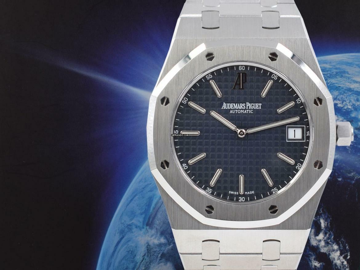  Audemars Piguet Royal Oak Jumbo 15202st Blue Like New 
