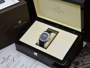 Thumbnail von Patek Philippe Aquanaut 5168g Blue & White Gold - New Ita 2023 </h1>