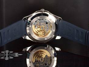 Thumbnail von Patek Philippe Aquanaut 5168g Blue & White Gold - New Ita 2023 </h1>