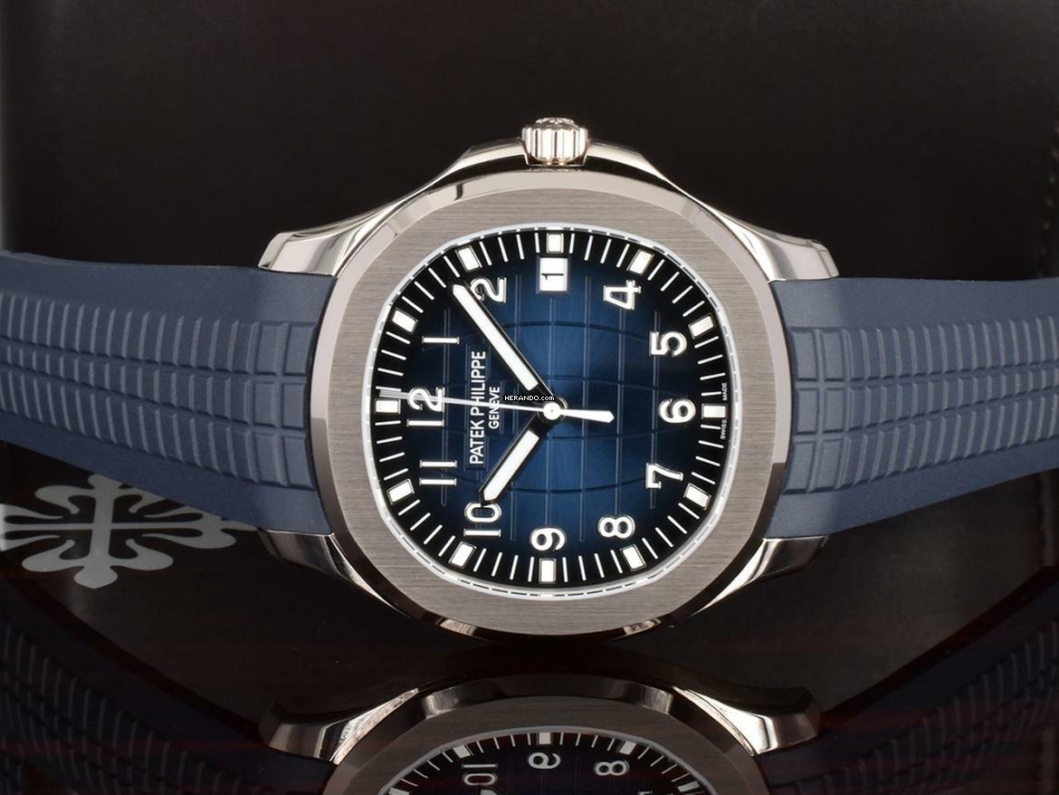 Thumbnail von Patek Philippe Aquanaut 5168g Blue & White Gold - New Ita 2023 </h1>