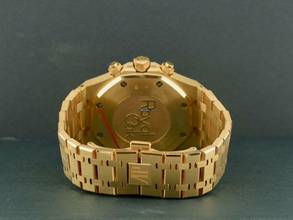 Thumbnail von Audemars Piguet Royal Oak Chronograph Yellow Gold Blue Dial Full Set - Boutique Edition Very Rare </h1>