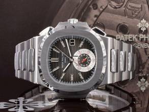 Thumbnail von Patek Philippe Nautilus 5980/1a Rare Black Dial - 2010