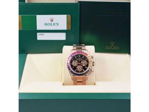 Thumbnail von Rolex Daytona Cosmograph Daytona Rose Gold Diamond After Set Rainbow Bezel </h1>