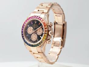 Thumbnail von Rolex Daytona Cosmograph Daytona Rose Gold Diamond After Set Rainbow Bezel </h1>