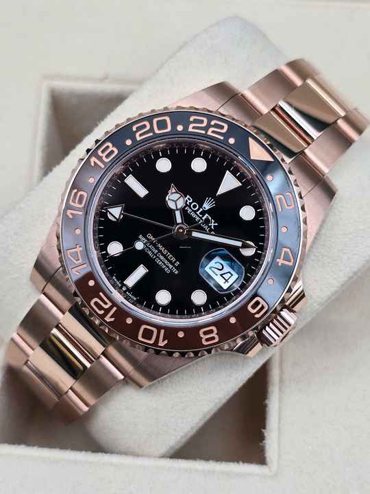  Rolex GMT-Master II 126715CHNR Rootbeer Full Gold Unworn/Like New Full Set 7-2021 