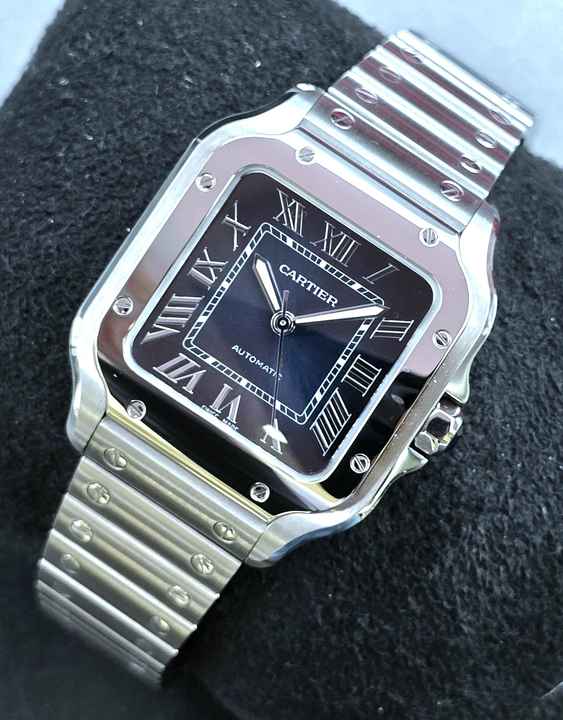  Cartier Santos de Cartier WSSA0063 - Medium - Blue Dial Unworn/New Condition - Full Set 11/2025 