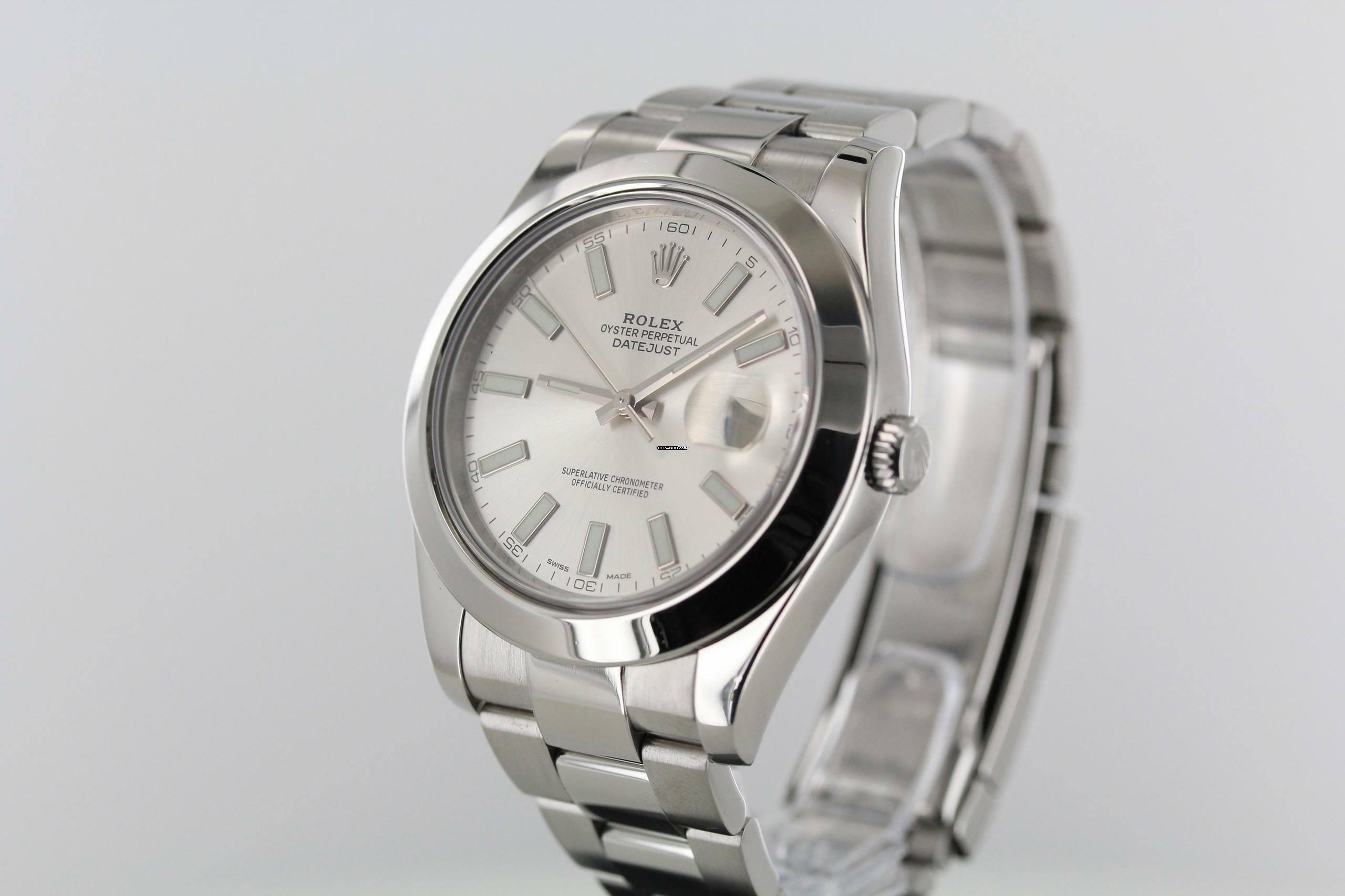 Thumbnail von Rolex Datejust II 2015//41MM//SILVER DIAL//REF. 116300//LC100//FULL SET # 676