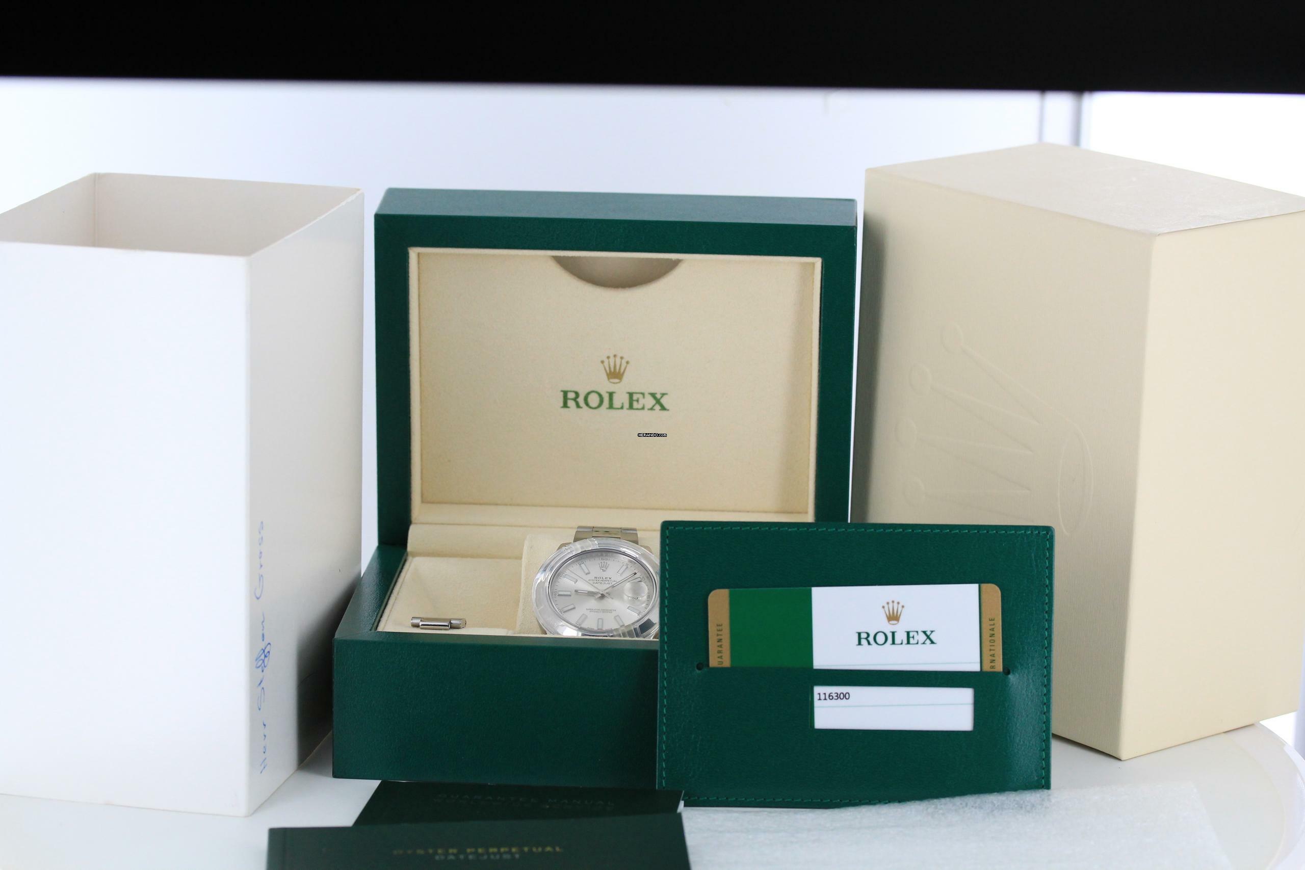 Thumbnail von Rolex Datejust II 2015//41MM//SILVER DIAL//REF. 116300//LC100//FULL SET # 676