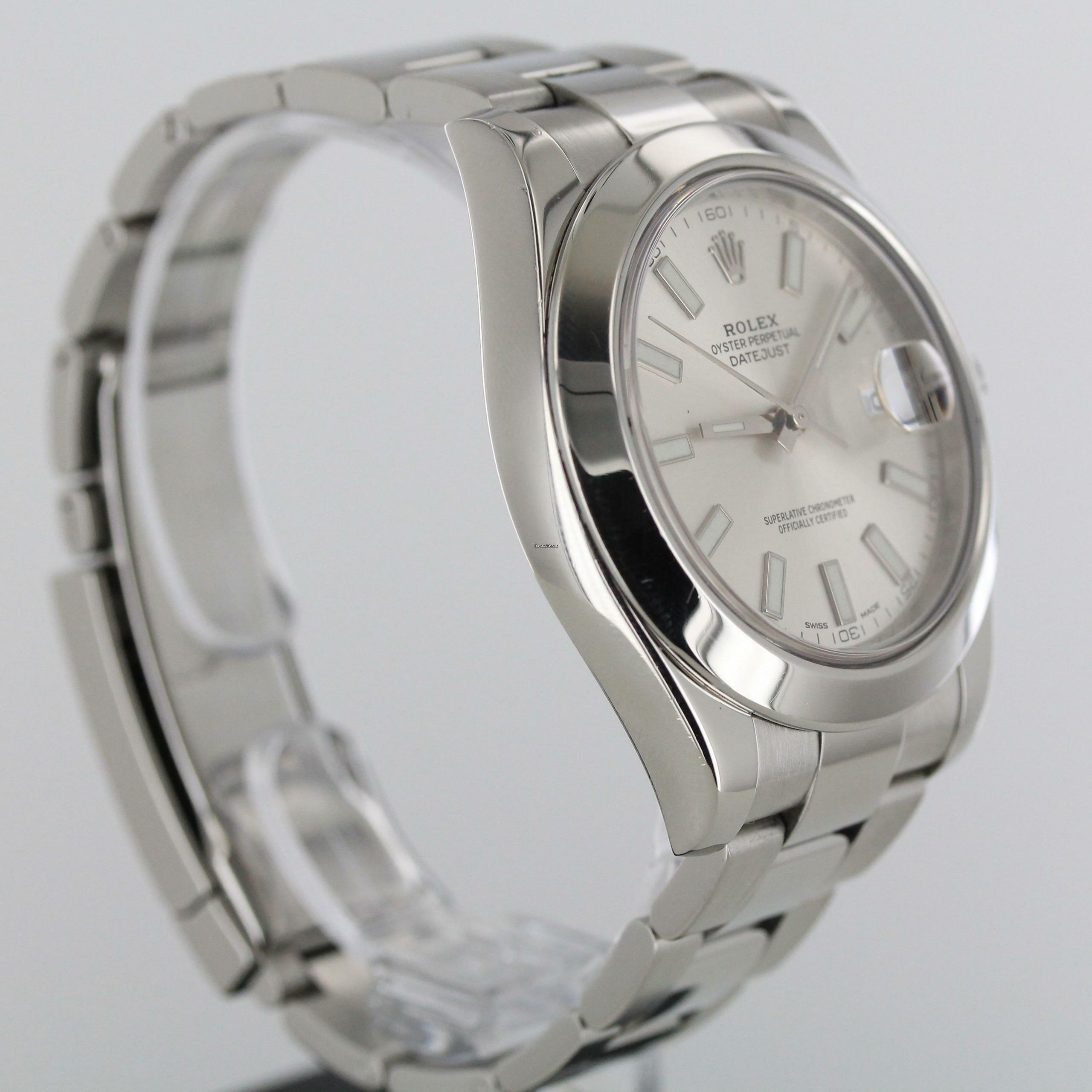 Thumbnail von Rolex Datejust II 2015//41MM//SILVER DIAL//REF. 116300//LC100//FULL SET # 676