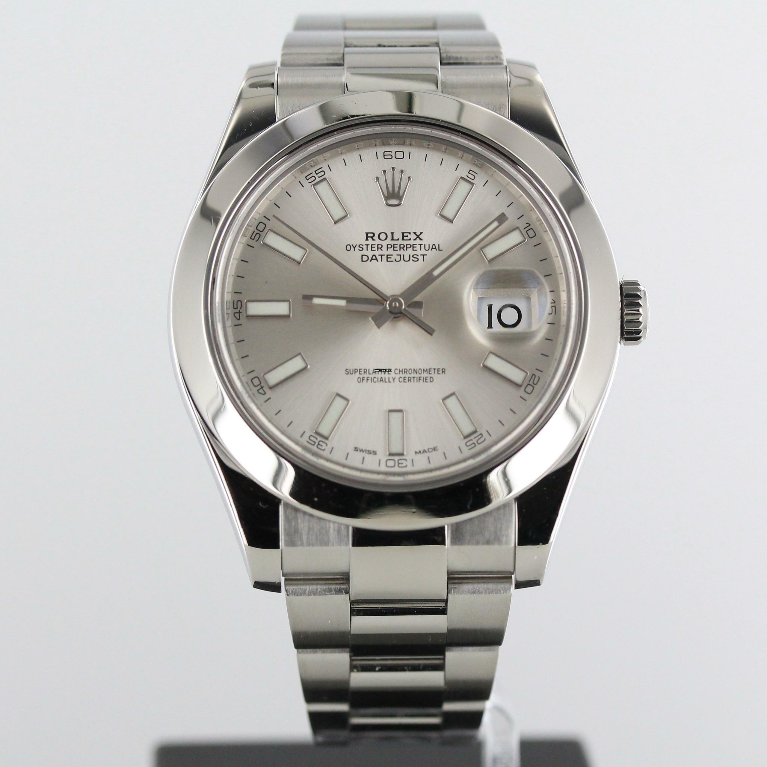 Thumbnail von Rolex Datejust II 2015//41MM//SILVER DIAL//REF. 116300//LC100//FULL SET # 676