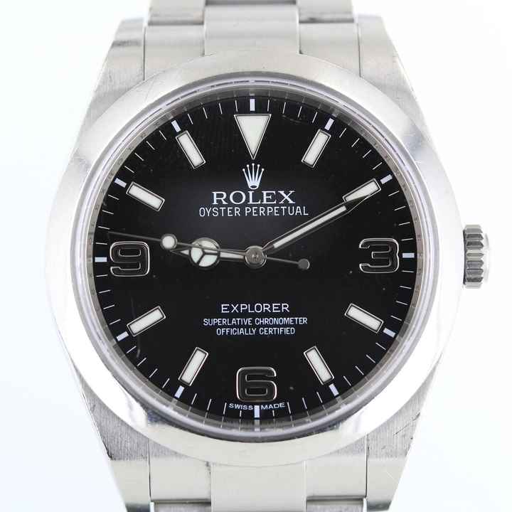  Rolex Explorer 2015//39MM//BLACK DIAL 369//REF. 214270//LC100//FULL SET # 675 