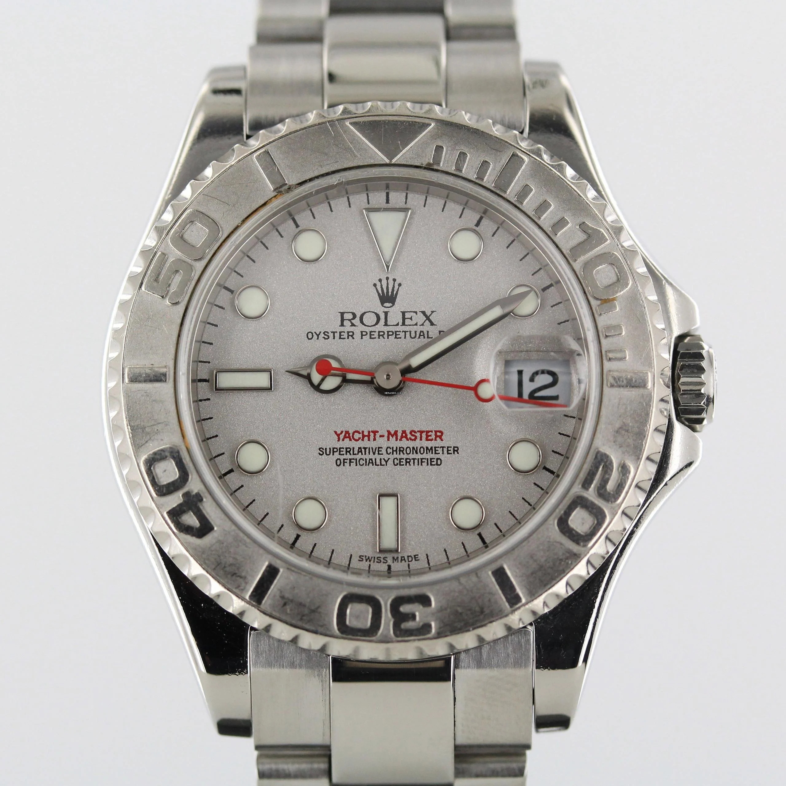  Rolex Yacht-Master 2005//35MM//SILVER DIAL//REF. 168622//LC100//FULL SET # 662 