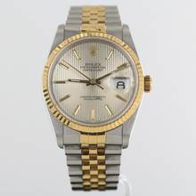 Thumbnail von Rolex Datejust 36 36//Ref.16233//1988//Vintage//Tapestry Dial//#702