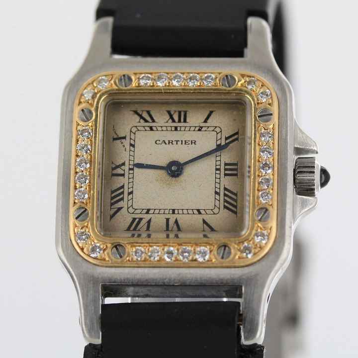  Cartier Santos Santos//Diamond Bezel//Ref.1057930//#725 