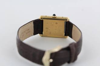 Thumbnail von Cartier Tank Vermeil VERMEIL//TRINITY DIAL//925 SILVER/GOLD PLATED # 635