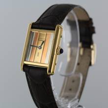 Thumbnail von Cartier Tank Vermeil VERMEIL//TRINITY DIAL//925 SILVER/GOLD PLATED # 635