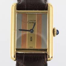Thumbnail von Cartier Tank Vermeil VERMEIL//TRINITY DIAL//925 SILVER/GOLD PLATED # 635