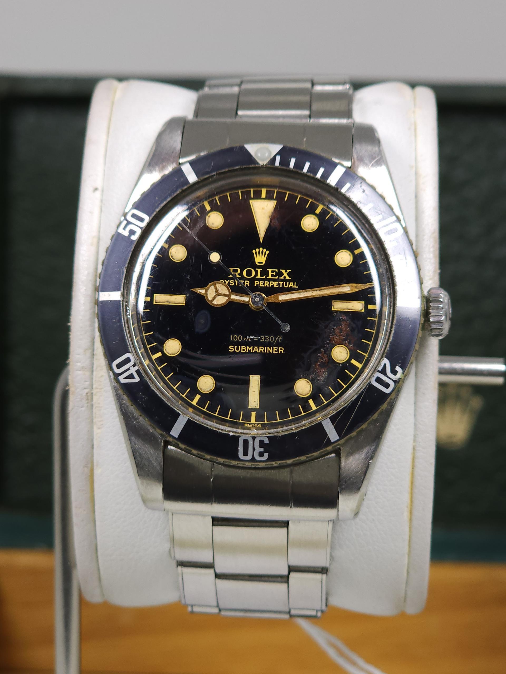  Rolex Submariner (No Date) “James Bond” 6536 Submariner Full Set 