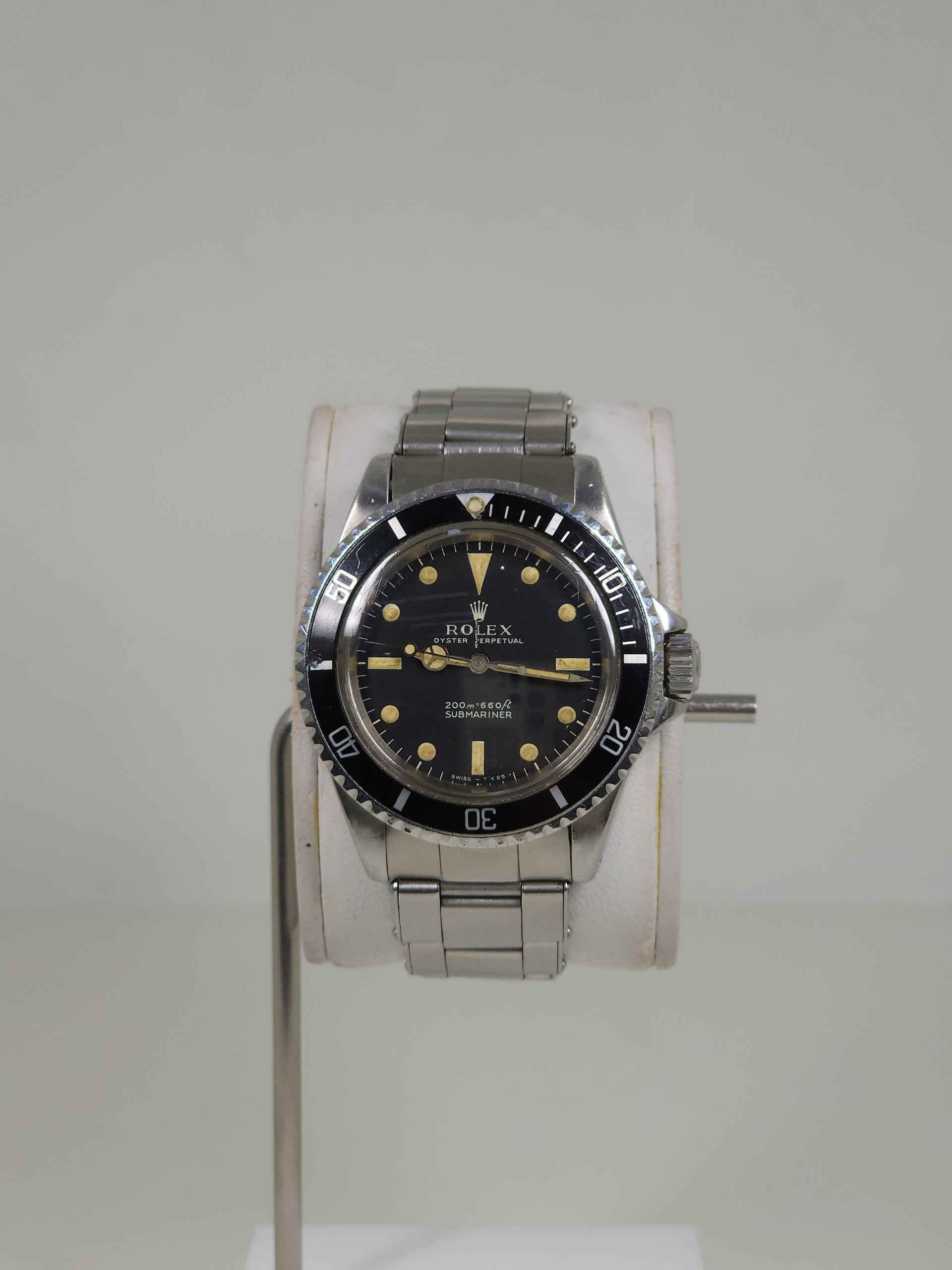  Rolex Submariner (No Date) Meter First 5513 Zinc Sulphide Puffy Lume! 
