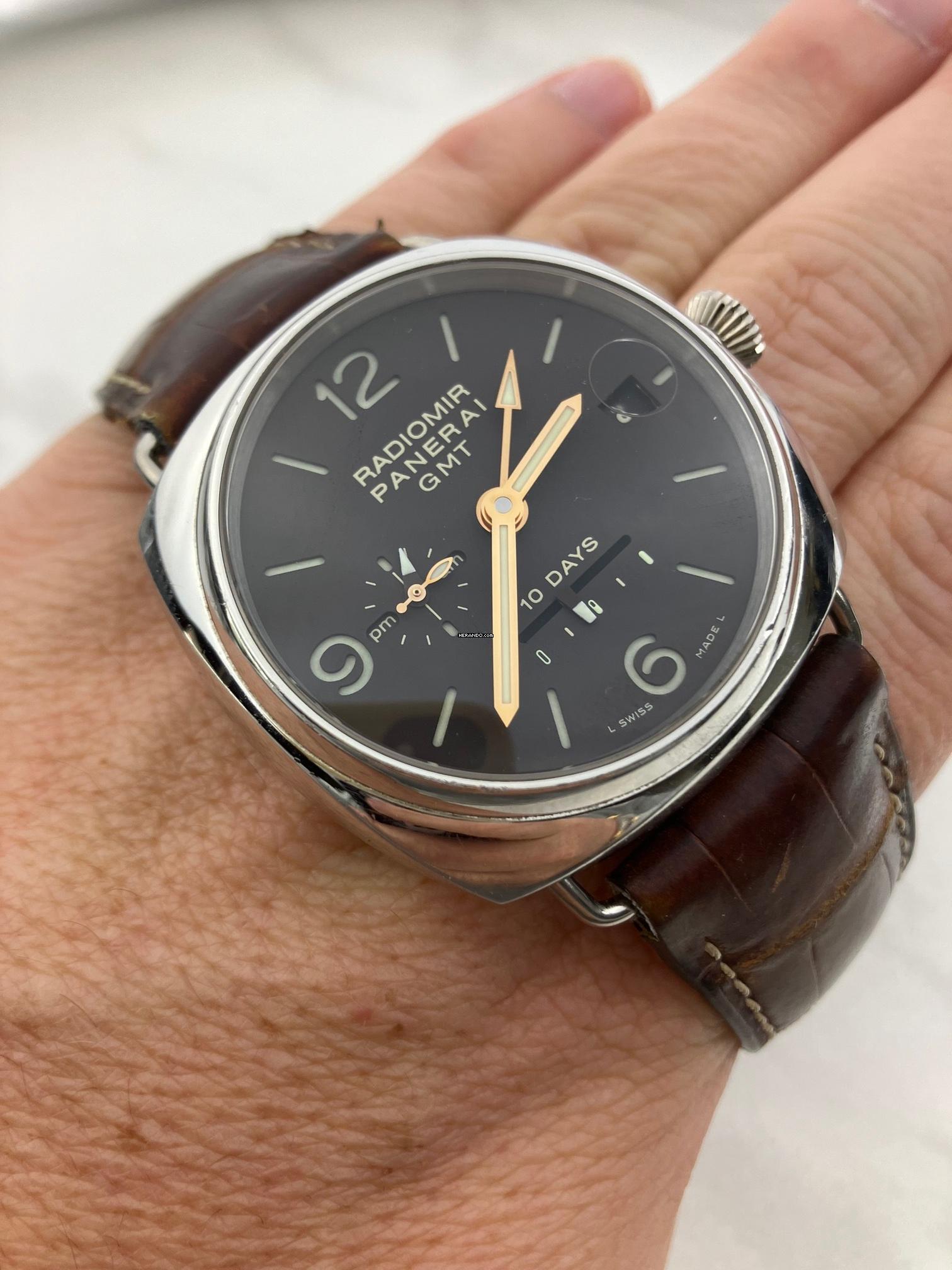  Panerai PAM00274 Radiomir 10 Days GMT Platinum 45mm 