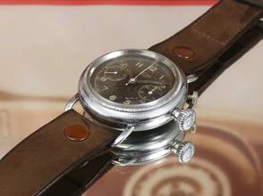 Thumbnail von Heuer SUPER RARE OVERSIZE PILOT'S CHRONO FROM THE 30'S VINTAGE