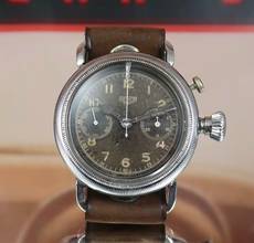 Thumbnail von Heuer SUPER RARE OVERSIZE PILOT'S CHRONO FROM THE 30'S VINTAGE