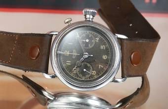 Thumbnail von Heuer SUPER RARE OVERSIZE PILOT'S CHRONO FROM THE 30'S VINTAGE