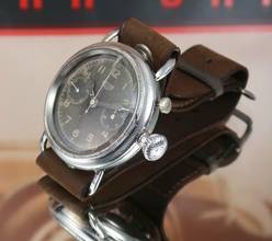 Thumbnail von Heuer SUPER RARE OVERSIZE PILOT'S CHRONO FROM THE 30'S VINTAGE