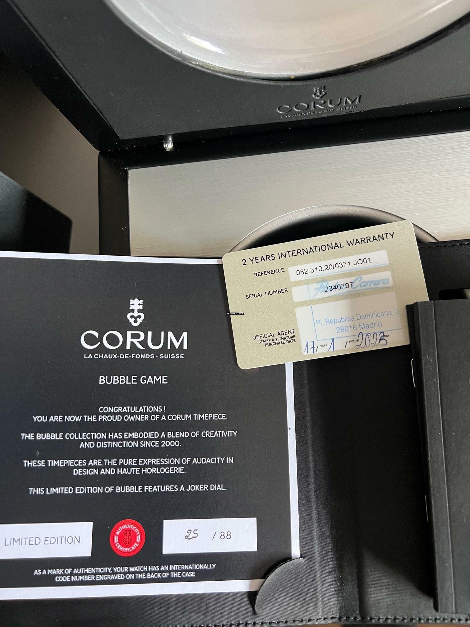 Thumbnail von Corum Bubble Game Joker Automatik