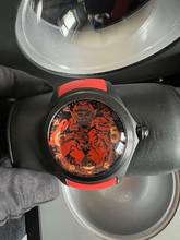 Thumbnail von Corum Bubble Big Bubble 52 Diablo Red Dial Titanium Automatik 3x die 6 auf den Zifferblatt 666
