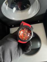 Thumbnail von Corum Bubble Big Bubble 52 Diablo Red Dial Titanium Automatik 3x die 6 auf den Zifferblatt 666