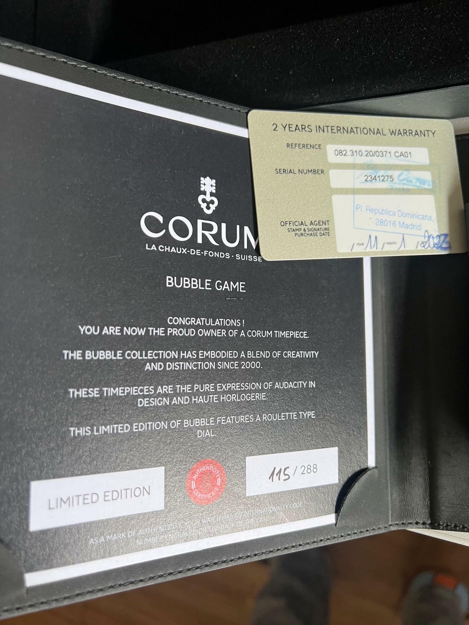 Thumbnail von Corum Bubble Game CASINO