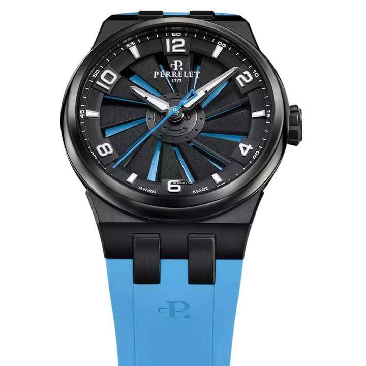  Perrelet Turbine TITANIUM ICE BLUE A4067/7 