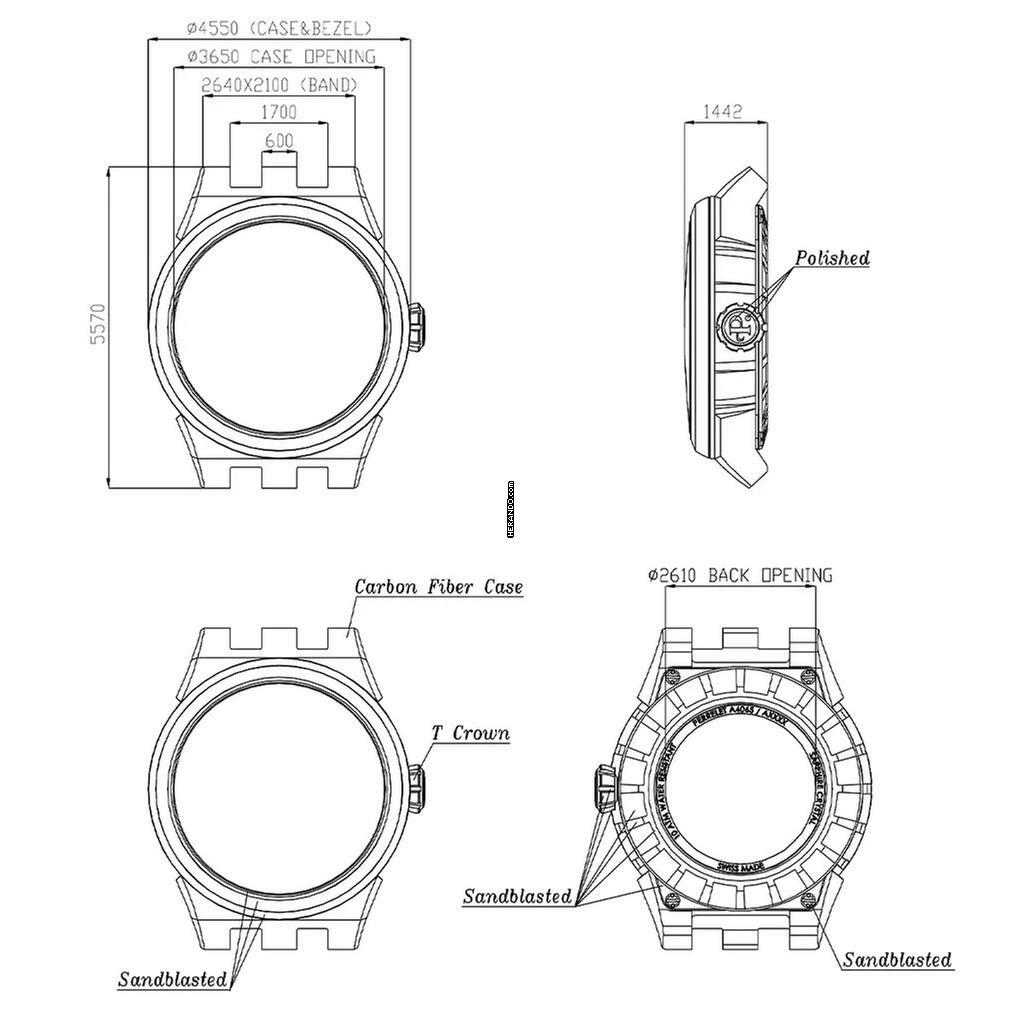 Thumbnail von Perrelet Turbine CARBON ICE BLUE