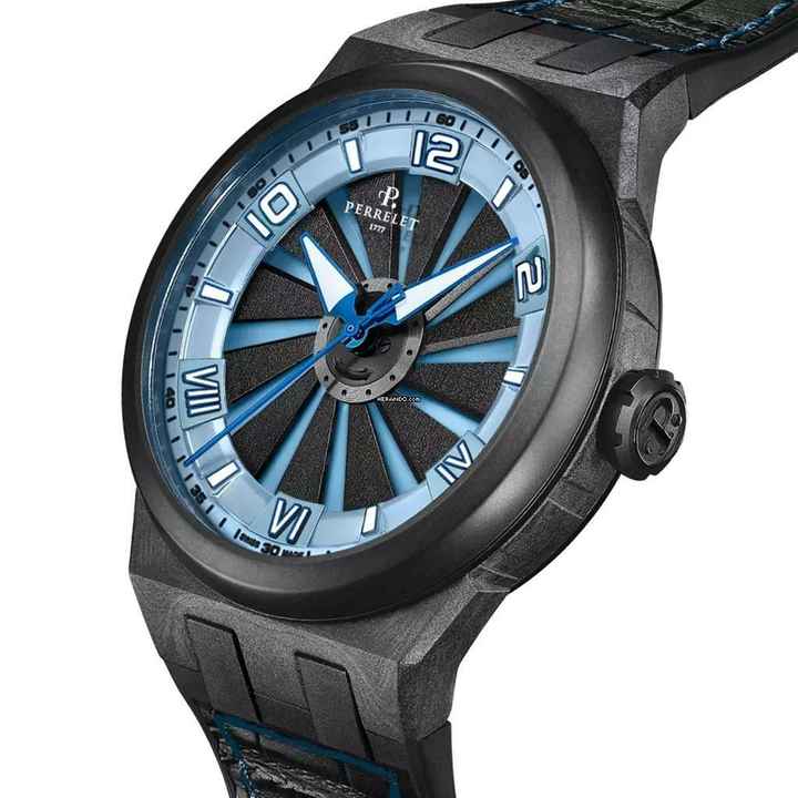  Perrelet Turbine CARBON ICE BLUE 