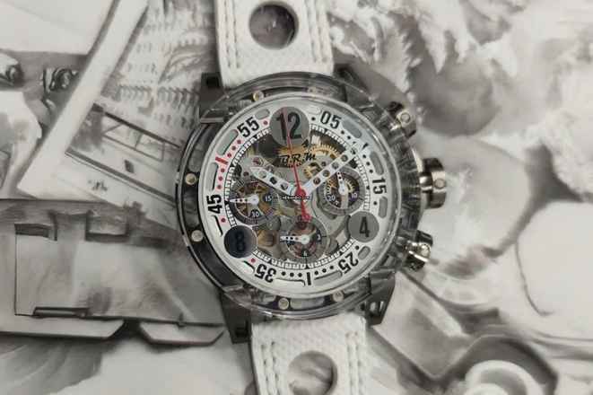  B.R.M MK-44-Polished White Dial 