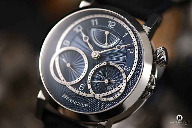  Benzinger GAP 2 Midnight Blue mit eigenem Manufakturkaliber handguillochiert mit Keramikeinlagen 