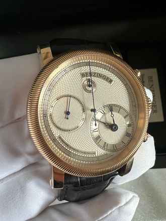  Benzinger Chrono Zeitmaschine 18ct. Rosegold  