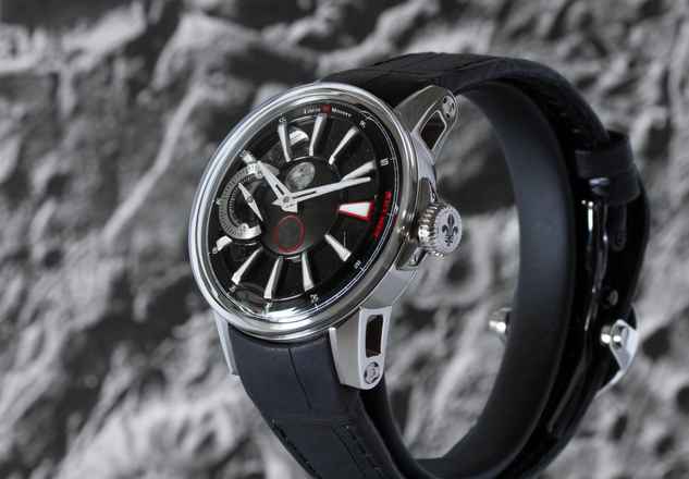  Louis Moinet Black Moon Meteorite Aventurine Titanium 