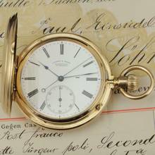 Thumbnail von A. Lange & Söhne Full Set“ 18k Gold qualität 1A Taschenuhr Seconde Morte um 1886 Sehr Selten </h1>