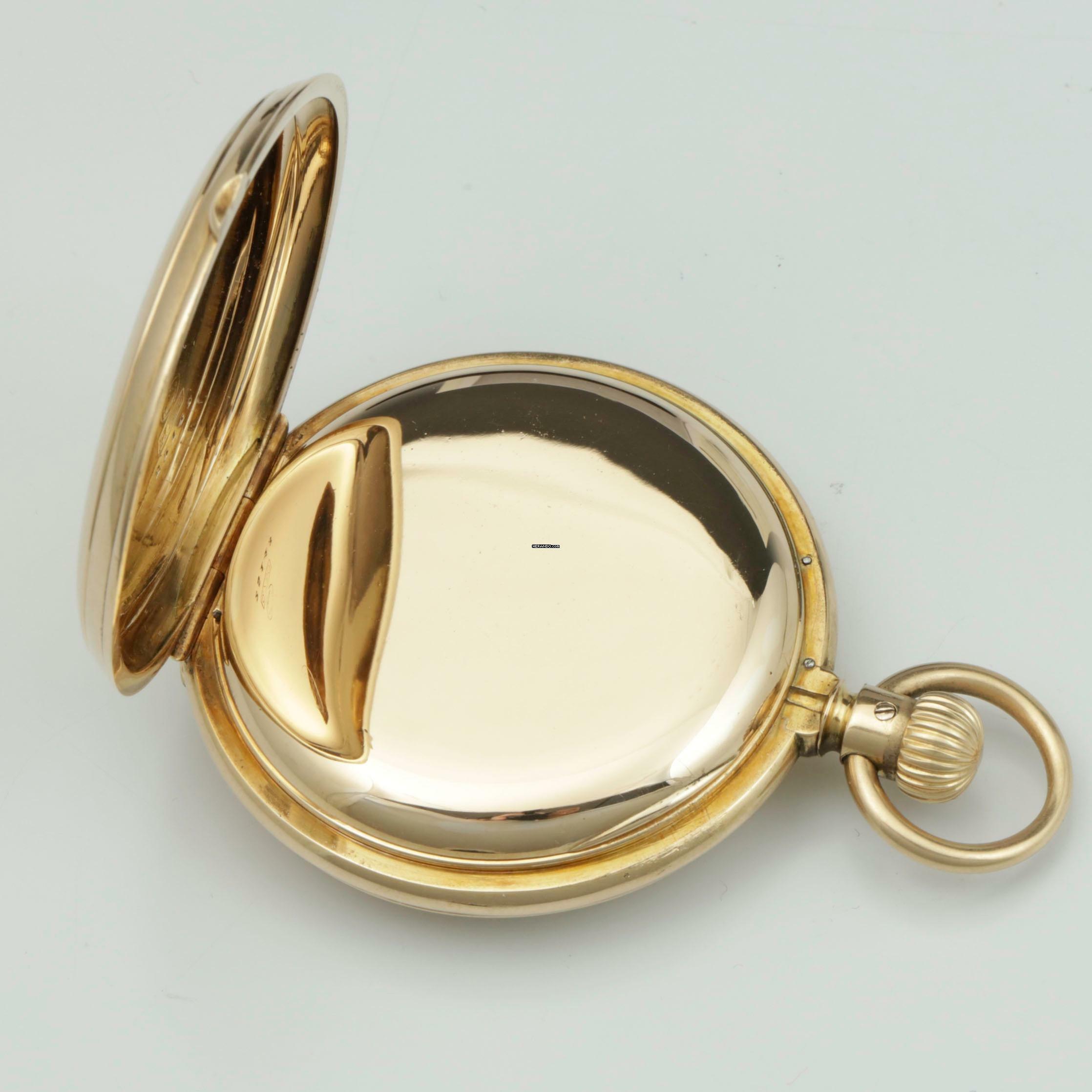 Thumbnail von A. Lange & Söhne Full Set“ 18k Gold qualität 1A Taschenuhr Seconde Morte um 1886 Sehr Selten </h1>