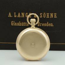 Thumbnail von A. Lange & Söhne Full Set“ 18k Gold qualität 1A Taschenuhr Seconde Morte um 1886 Sehr Selten </h1>