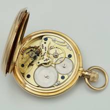 Thumbnail von A. Lange & Söhne Full Set“ 18k Gold qualität 1A Taschenuhr Seconde Morte um 1886 Sehr Selten </h1>