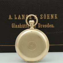 Thumbnail von A. Lange & Söhne Full Set“ 18k Gold qualität 1A Taschenuhr Seconde Morte um 1886 Sehr Selten </h1>