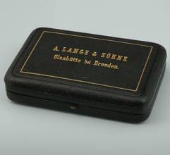 Thumbnail von A. Lange & Söhne 18k Gold ½ Savonette mit Chronograf Diamant Original Box und Zertifikat 1890. </h1>