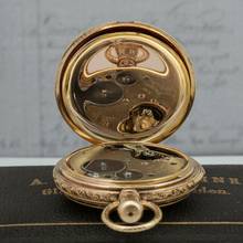 Thumbnail von A. Lange & Söhne 150g 18k Louis XV. Renaissance Savonette Taschenuhr ¼ Repetition Orign Box 1882 </h1>