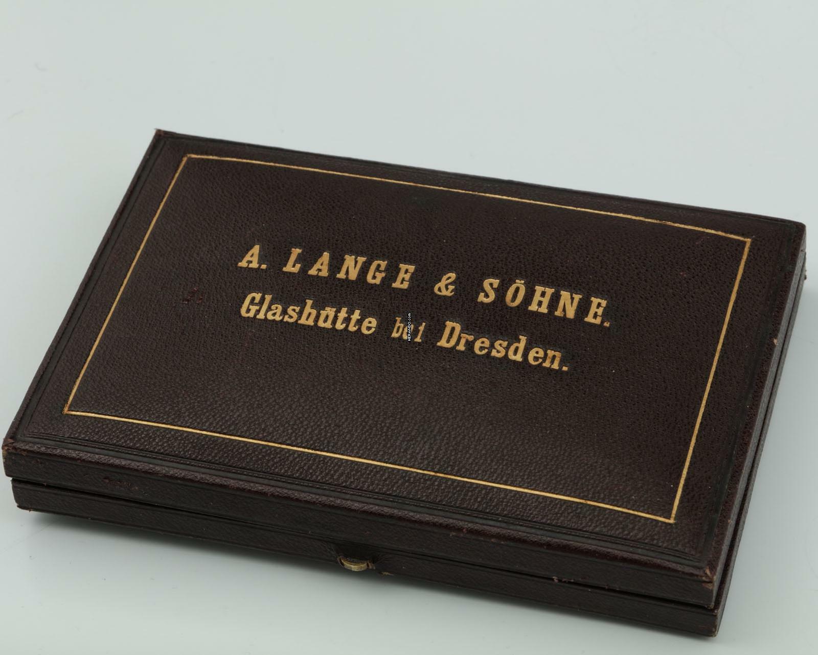 Thumbnail von A. Lange & Söhne Ungetragene 58mm/159g Anker Chronometer Original Box zertifikat 18k Gold 1901