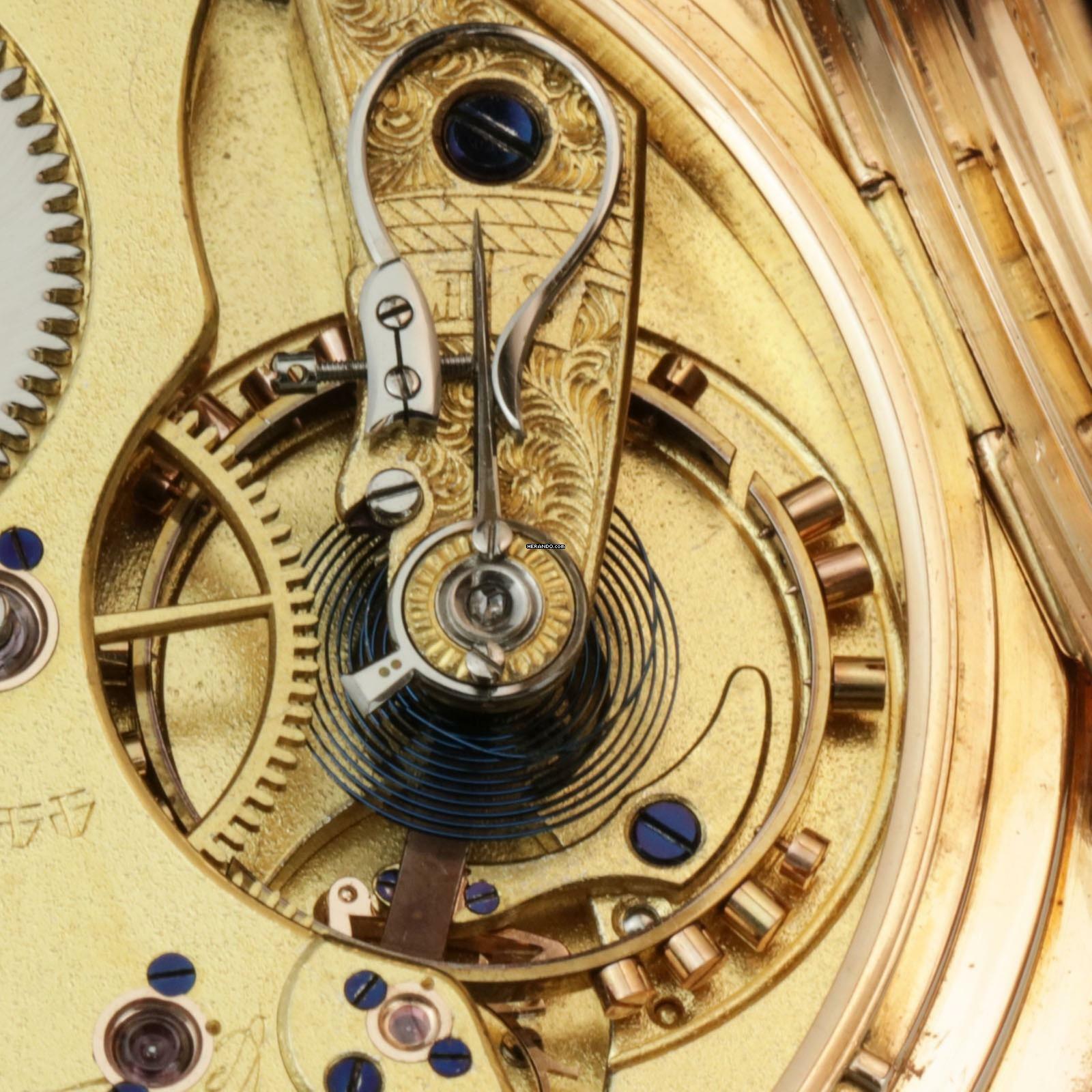 Thumbnail von A. Lange & Söhne Ungetragene 58mm/159g Anker Chronometer Original Box zertifikat 18k Gold 1901